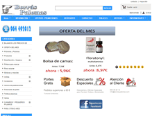 Tablet Screenshot of borraspalomas.com